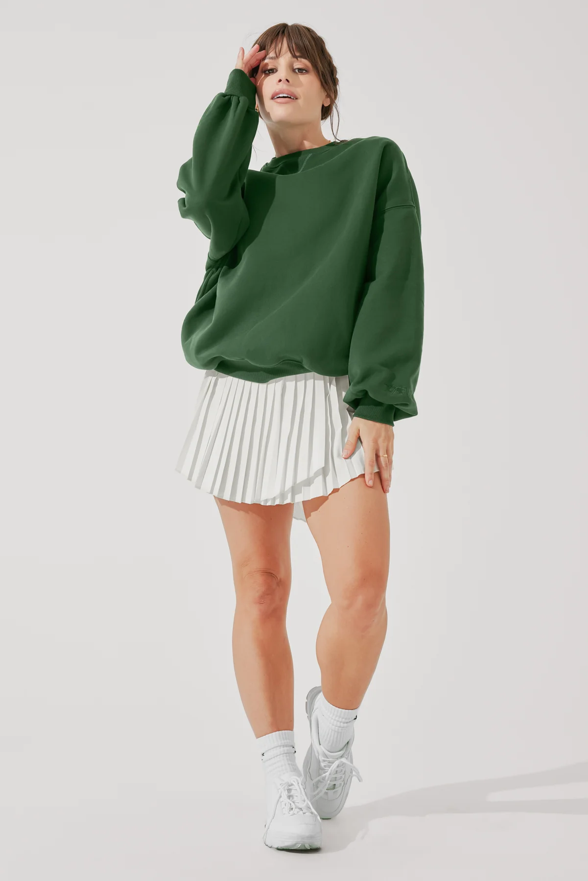 Cloud Crewneck Sweater - Fern Green - Image 8