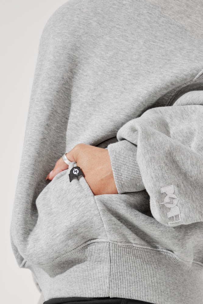 Cloud Crewneck Sweater - Heather Grey - Image 4