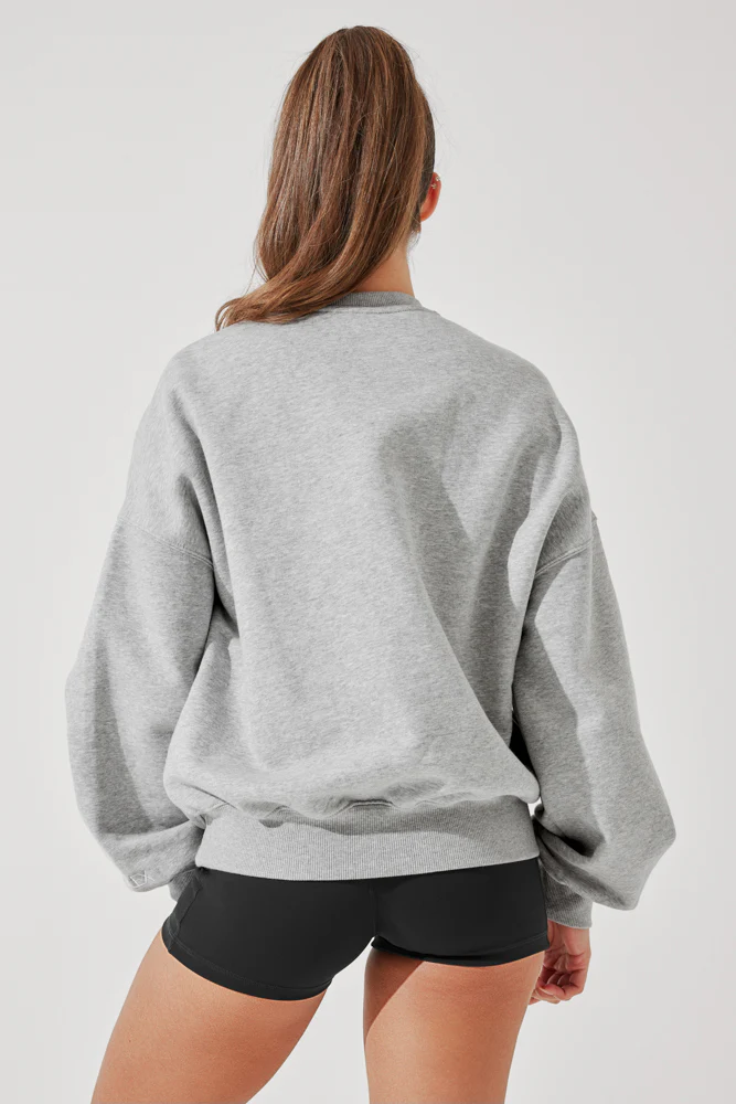 Cloud Crewneck Sweater - Heather Grey - Image 5