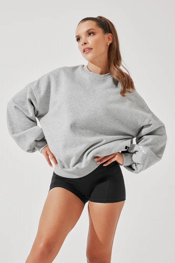 Cloud Crewneck Sweater - Heather Grey - Image 6