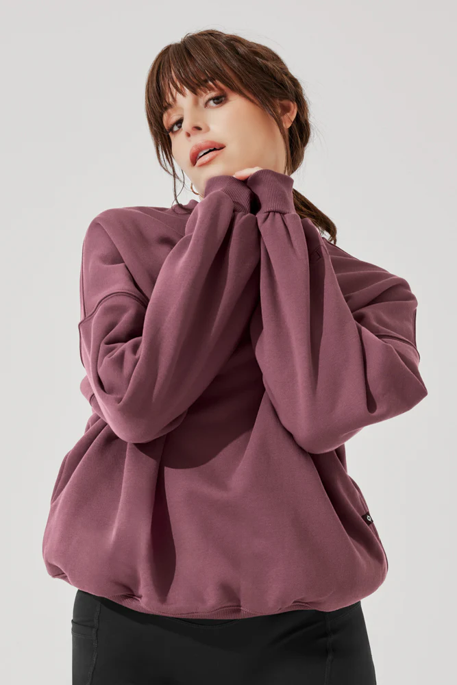 Cloud Crewneck Sweater - Merlot - Image 7
