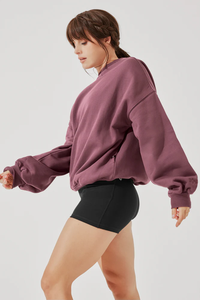 Cloud Crewneck Sweater - Merlot - Image 8