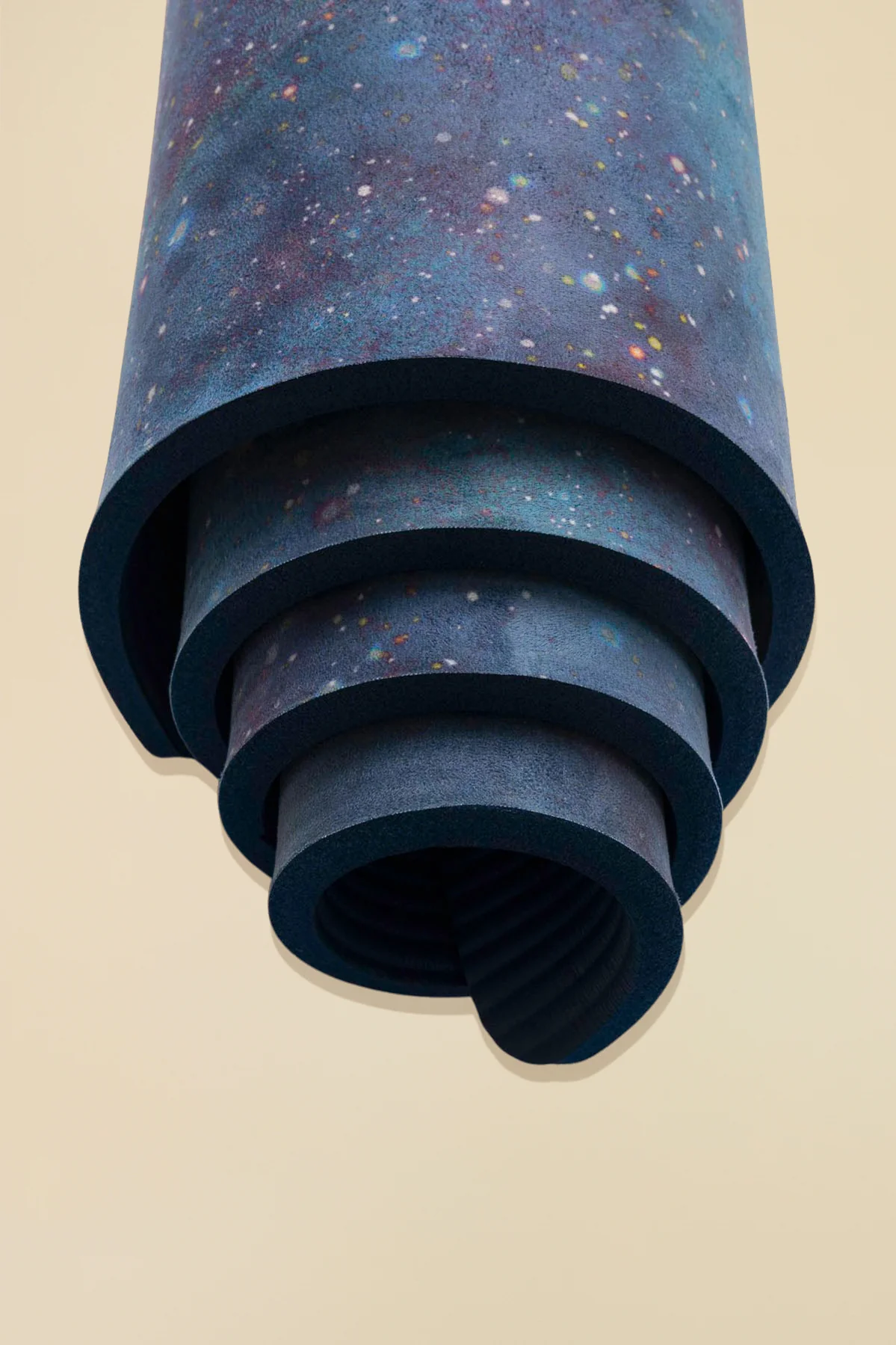 CloudCushion Vegan Suede Yoga Mat - Cool Cosmos 0.5" Thick - Image 5