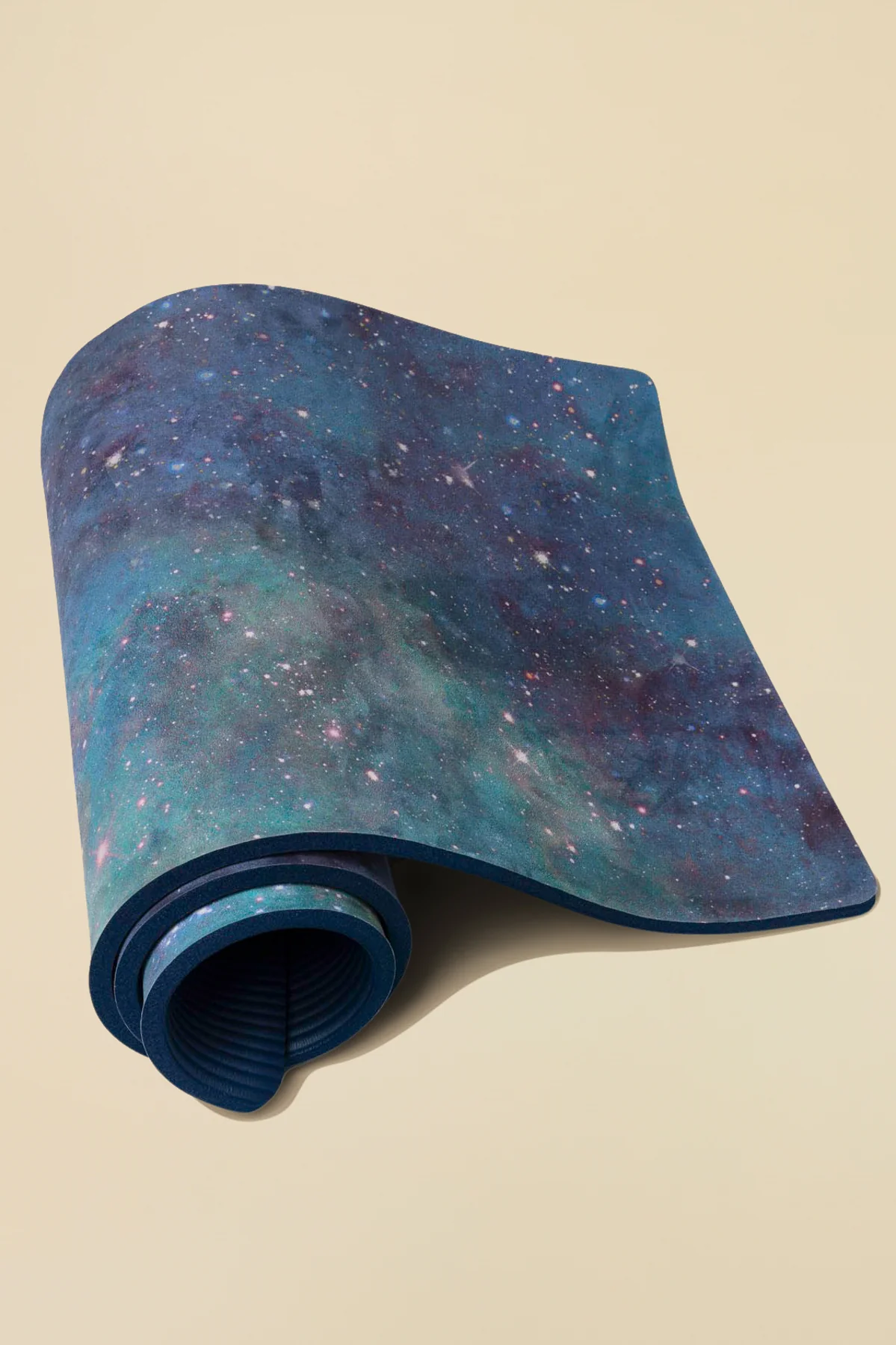 CloudCushion Vegan Suede Yoga Mat - Cool Cosmos 0.5" Thick - Image 7