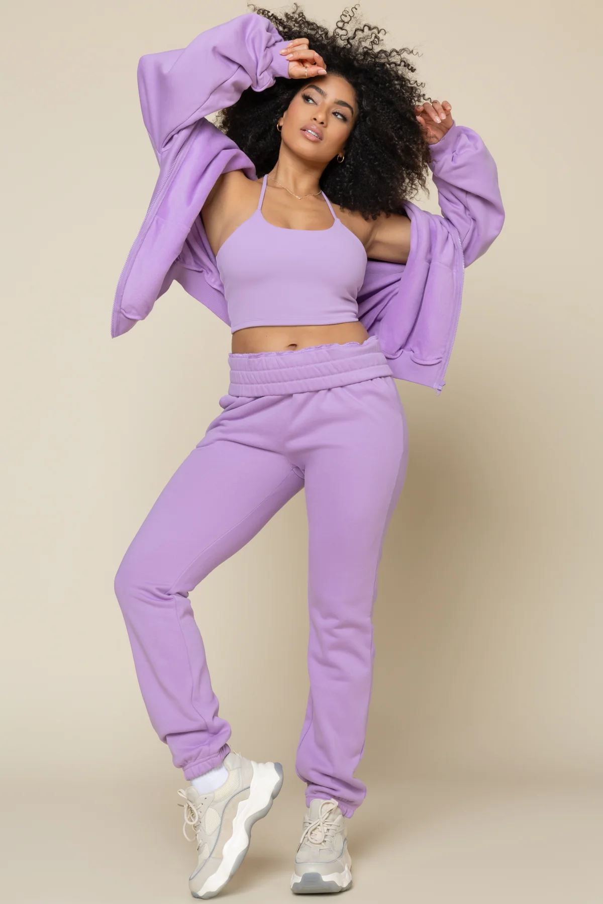 Cloud Rollover Sweatpant - Mystic Purple - Image 5