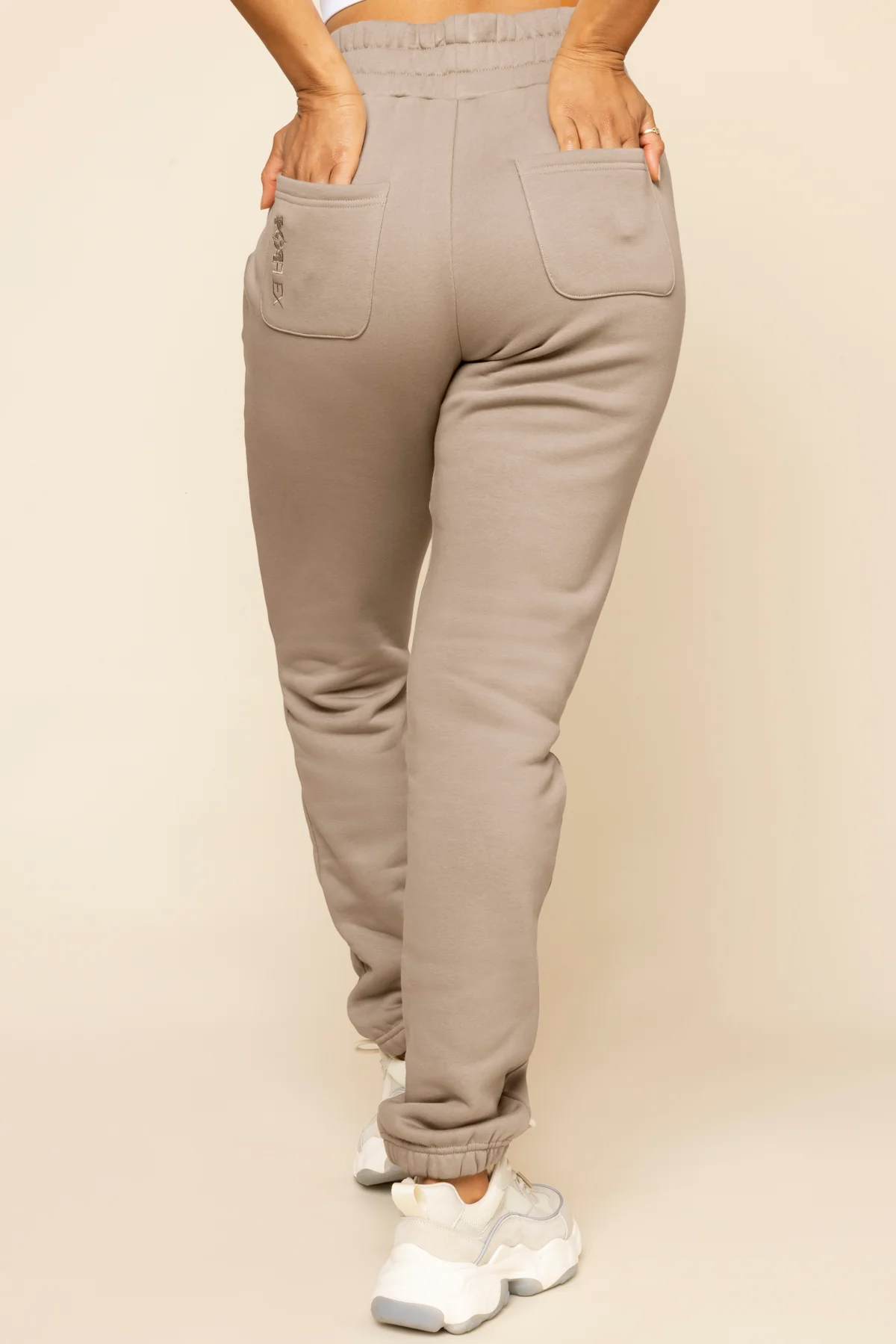 Cloud Rollover Sweatpant - Taupe - Image 7