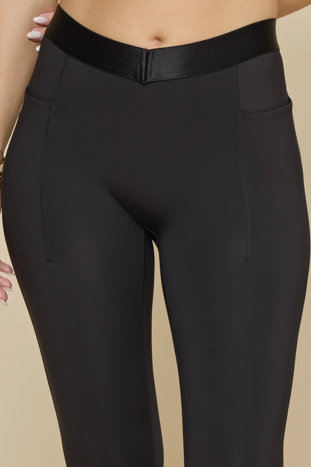 Contour Flared Legging - Black - Image 4