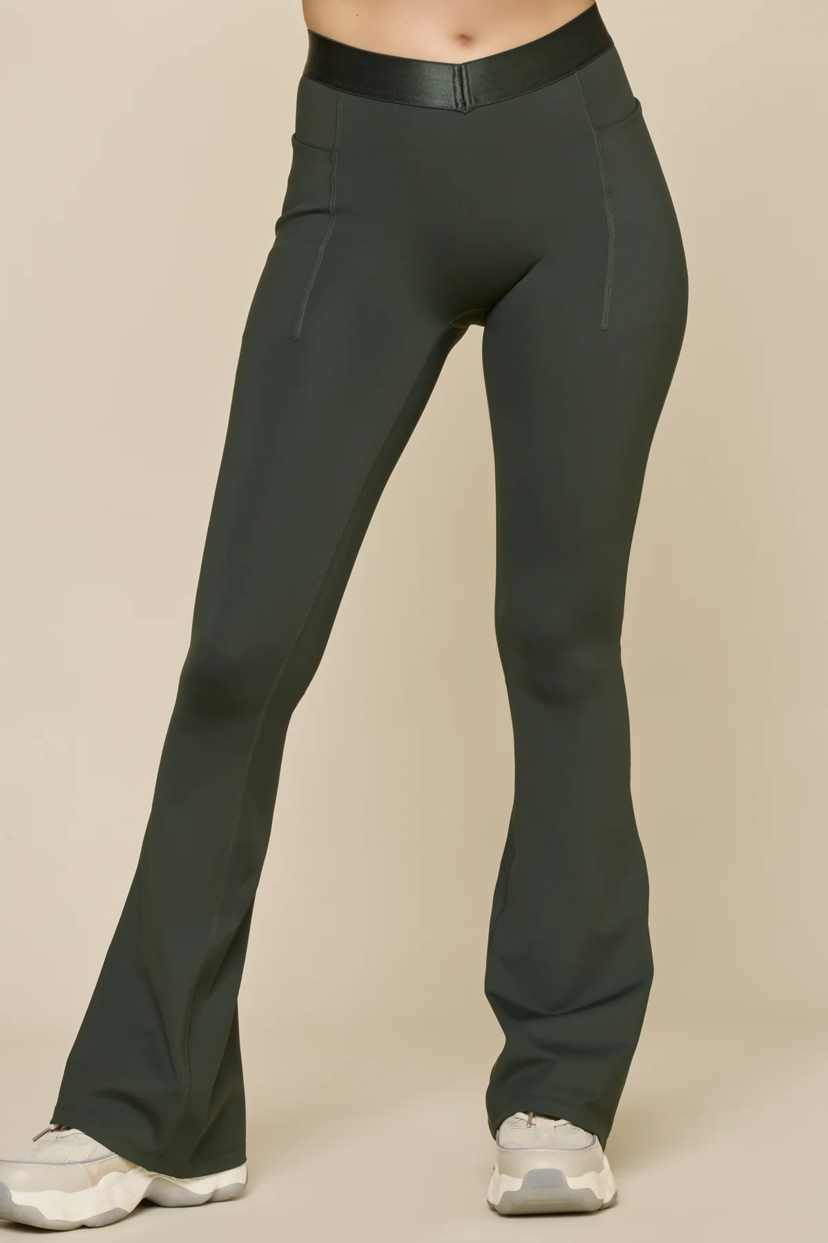 Contour Flared Legging - Deep Forest - Image 5