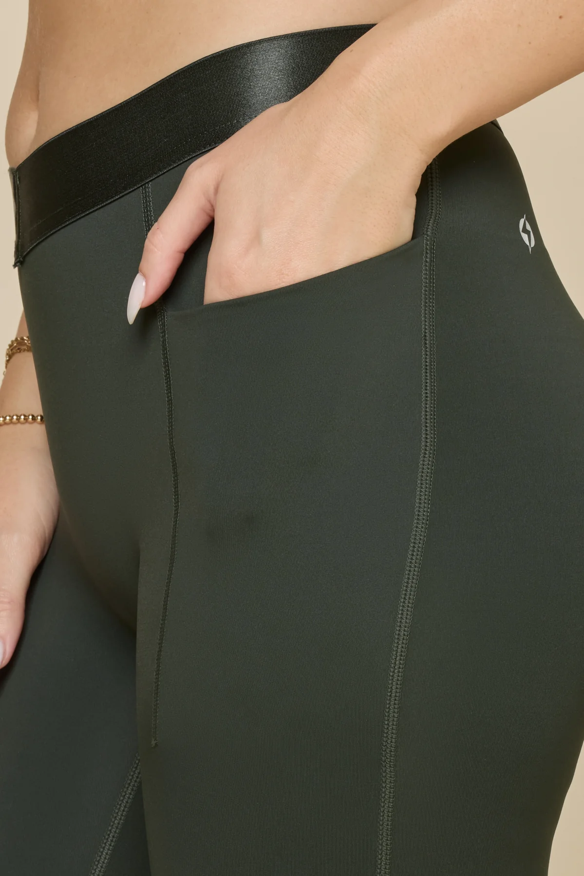 Contour Flared Legging - Deep Forest - Image 6