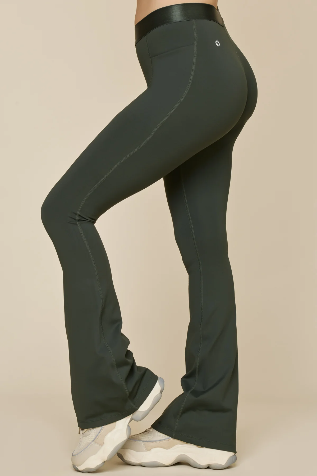 Contour Flared Legging - Deep Forest - Image 7