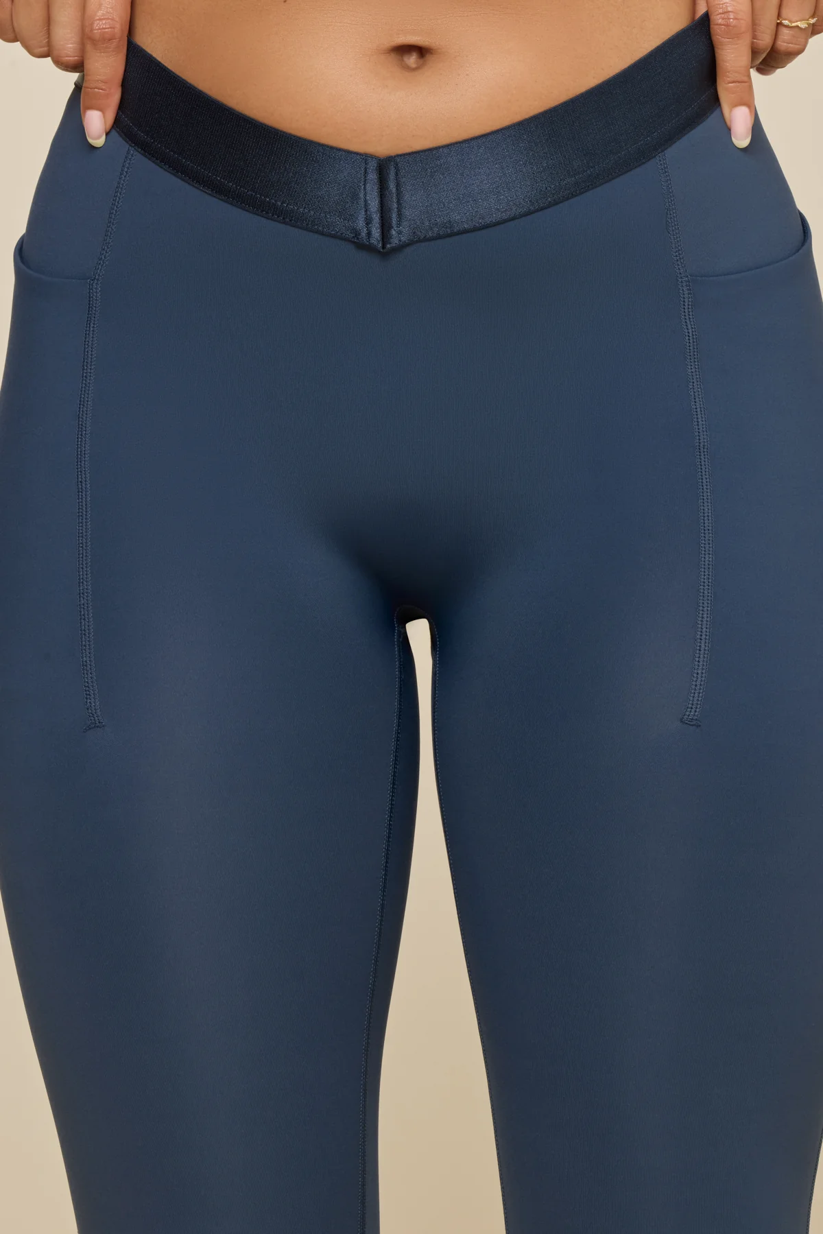 Contour Flared Legging - Navy - Image 2