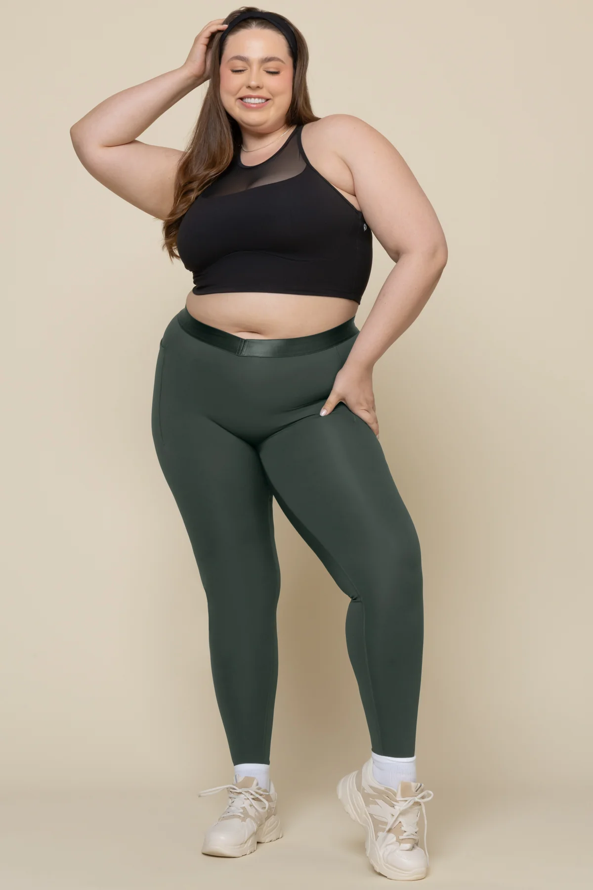 Contour Legging - Deep Forest - Image 4