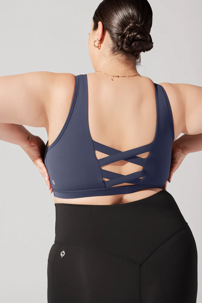 Corset Bra - Navy - Image 8