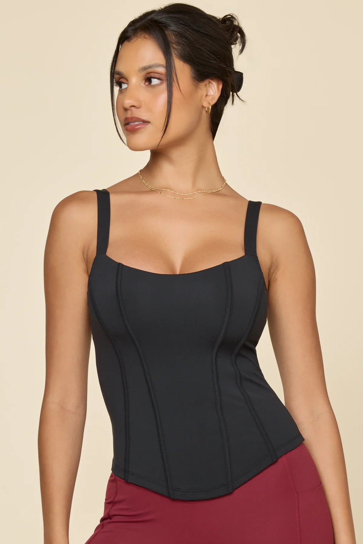 Corset Cami - Black - Image 3