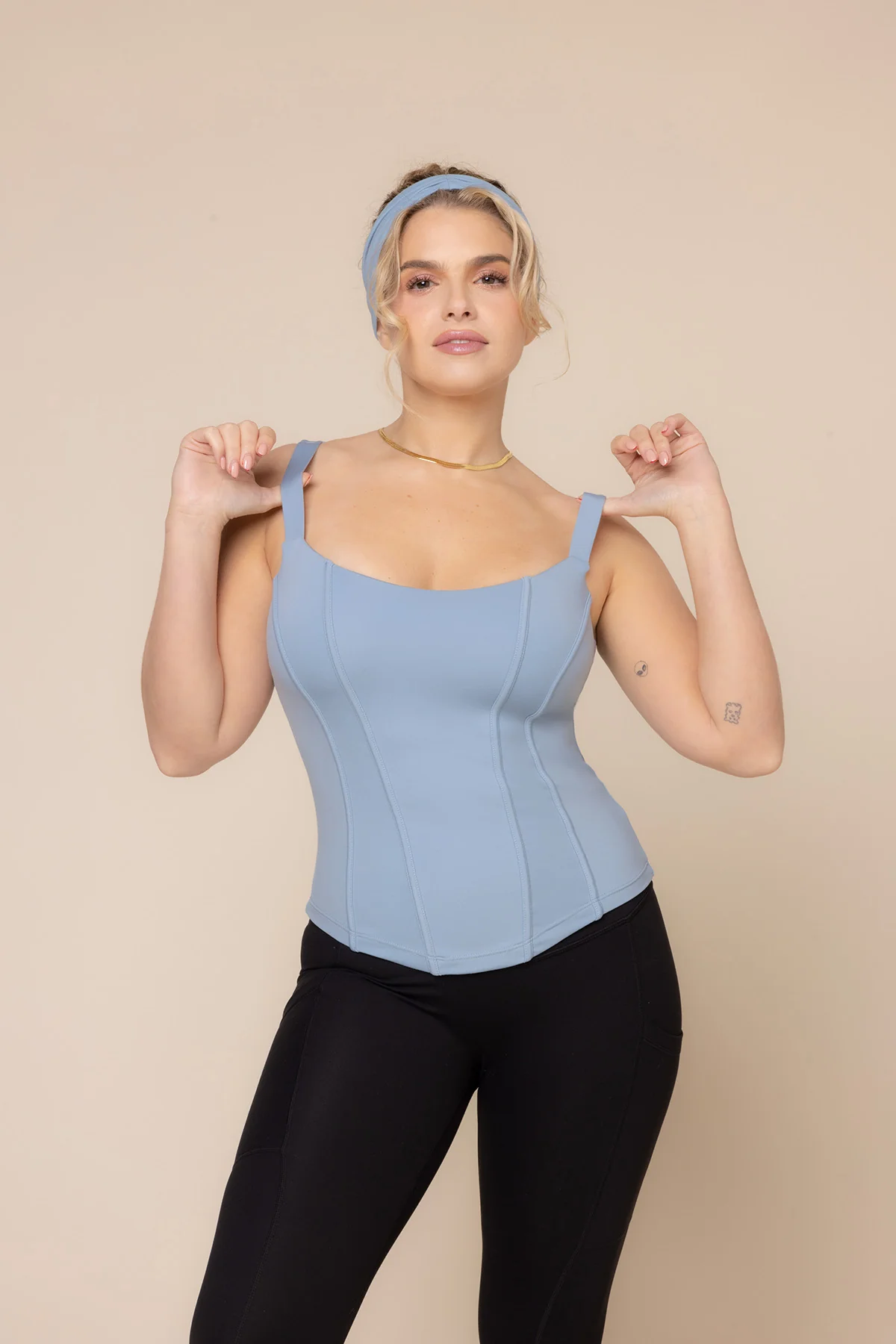 Corset Cami - Blue Storm - Image 3