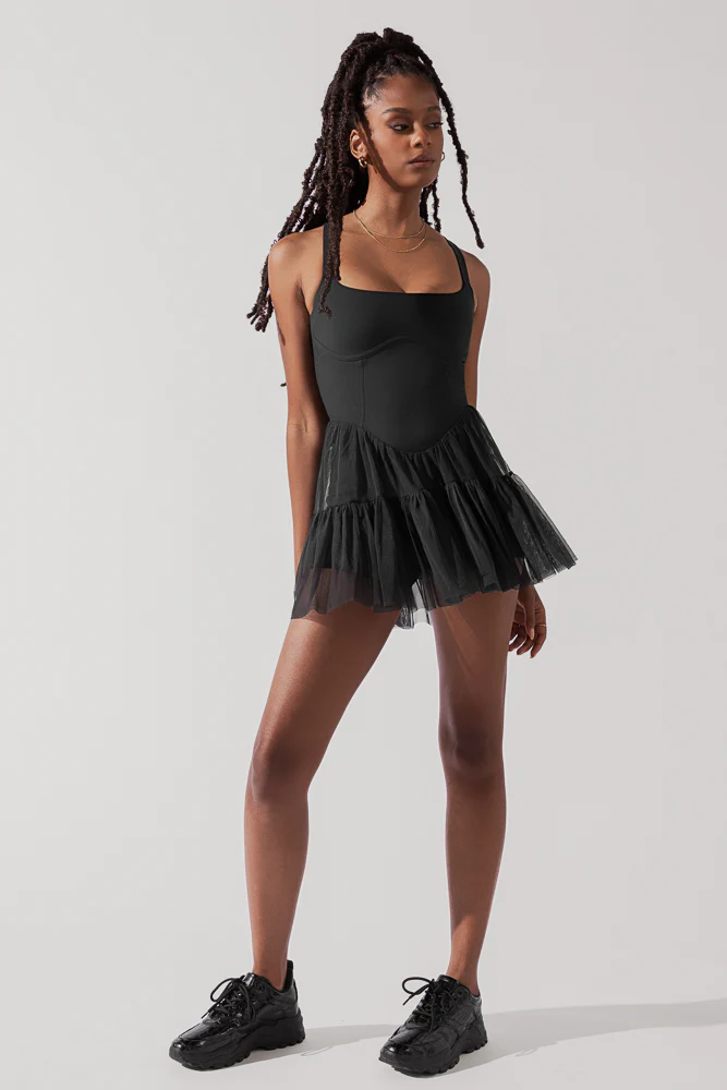 Corset Pirouette Dress - Black - Image 11