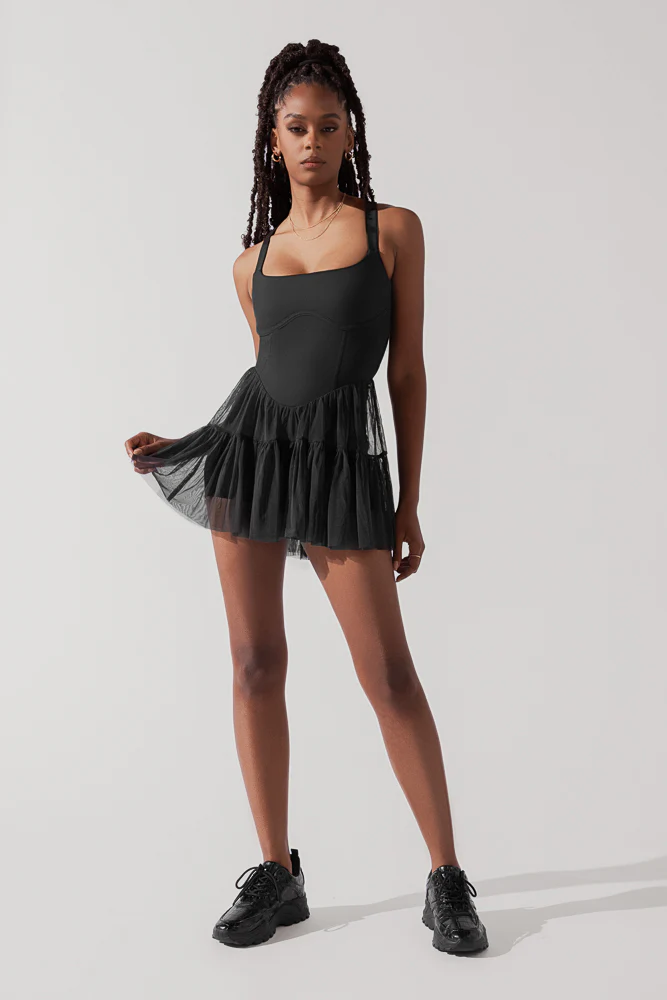 Corset Pirouette Dress - Black - Image 4