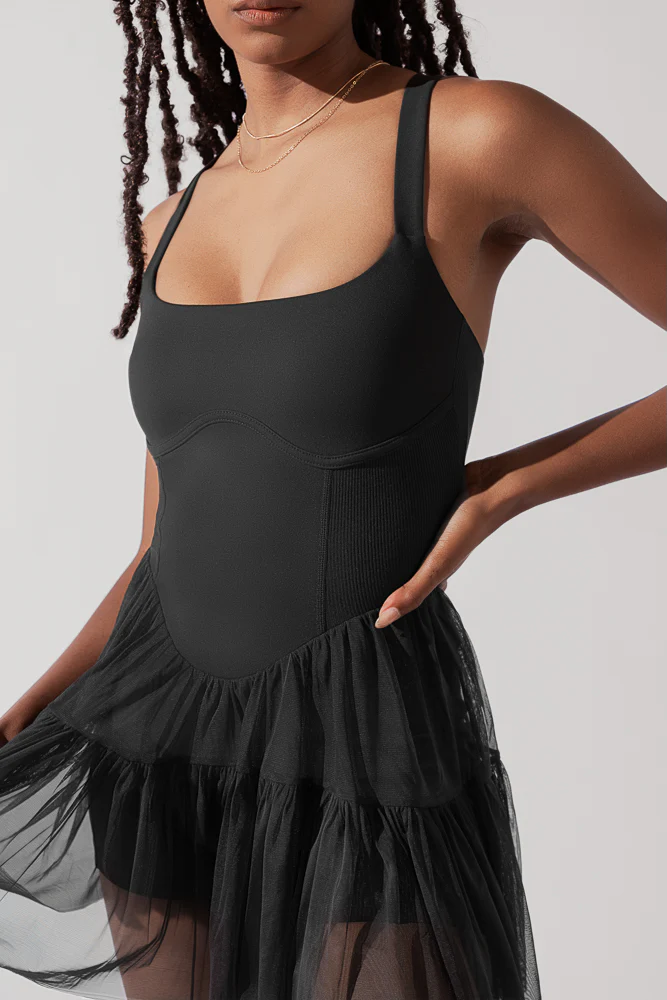 Corset Pirouette Dress - Black - Image 5