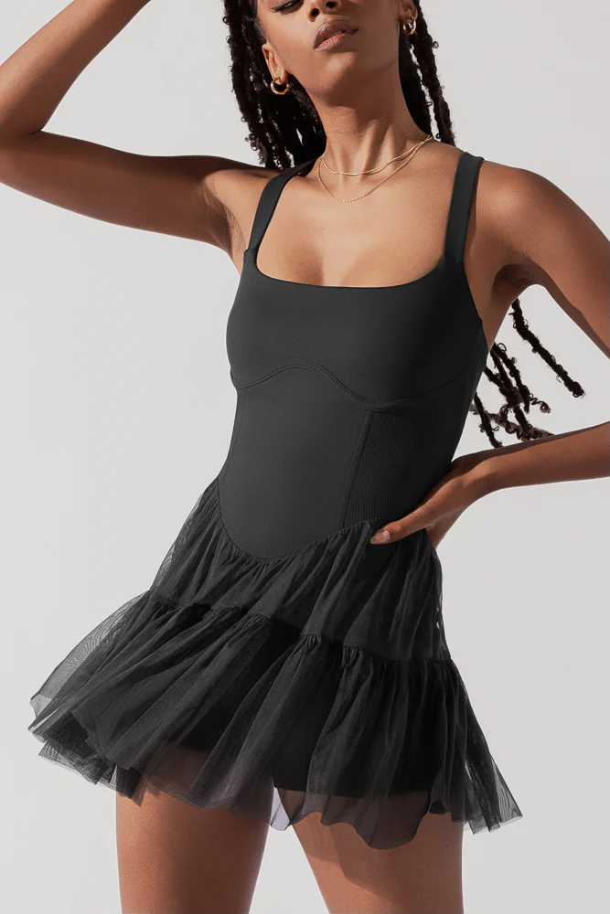 Corset Pirouette Dress - Black - Image 6