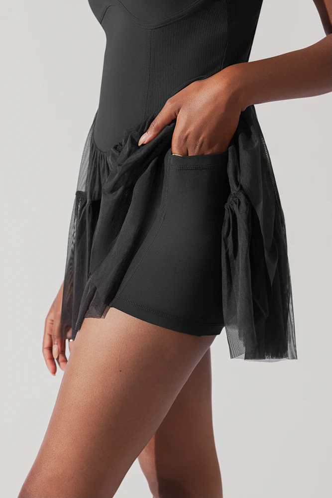 Corset Pirouette Dress - Black - Image 7