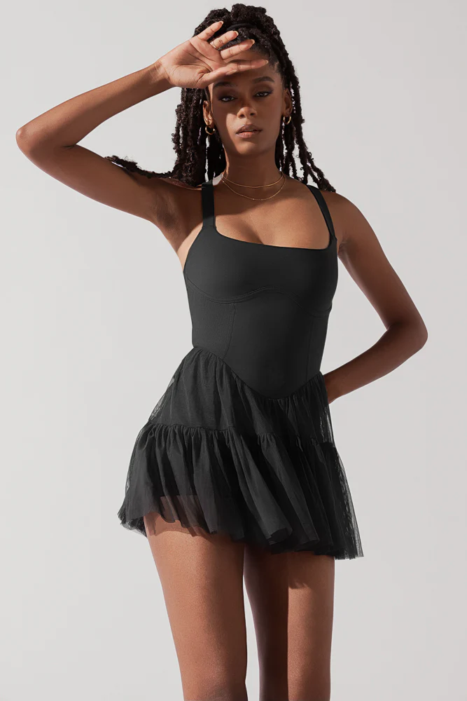 Corset Pirouette Dress - Black - Image 9