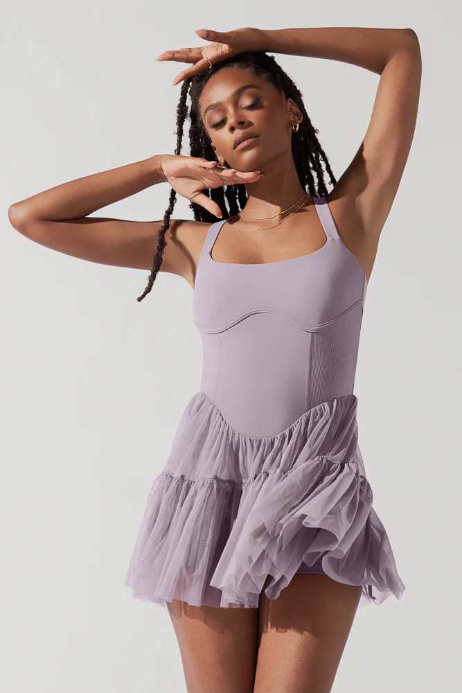 Corset Pirouette Dress - Lilac - Image 11