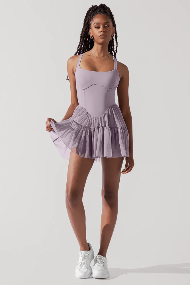 Corset Pirouette Dress - Lilac - Image 8