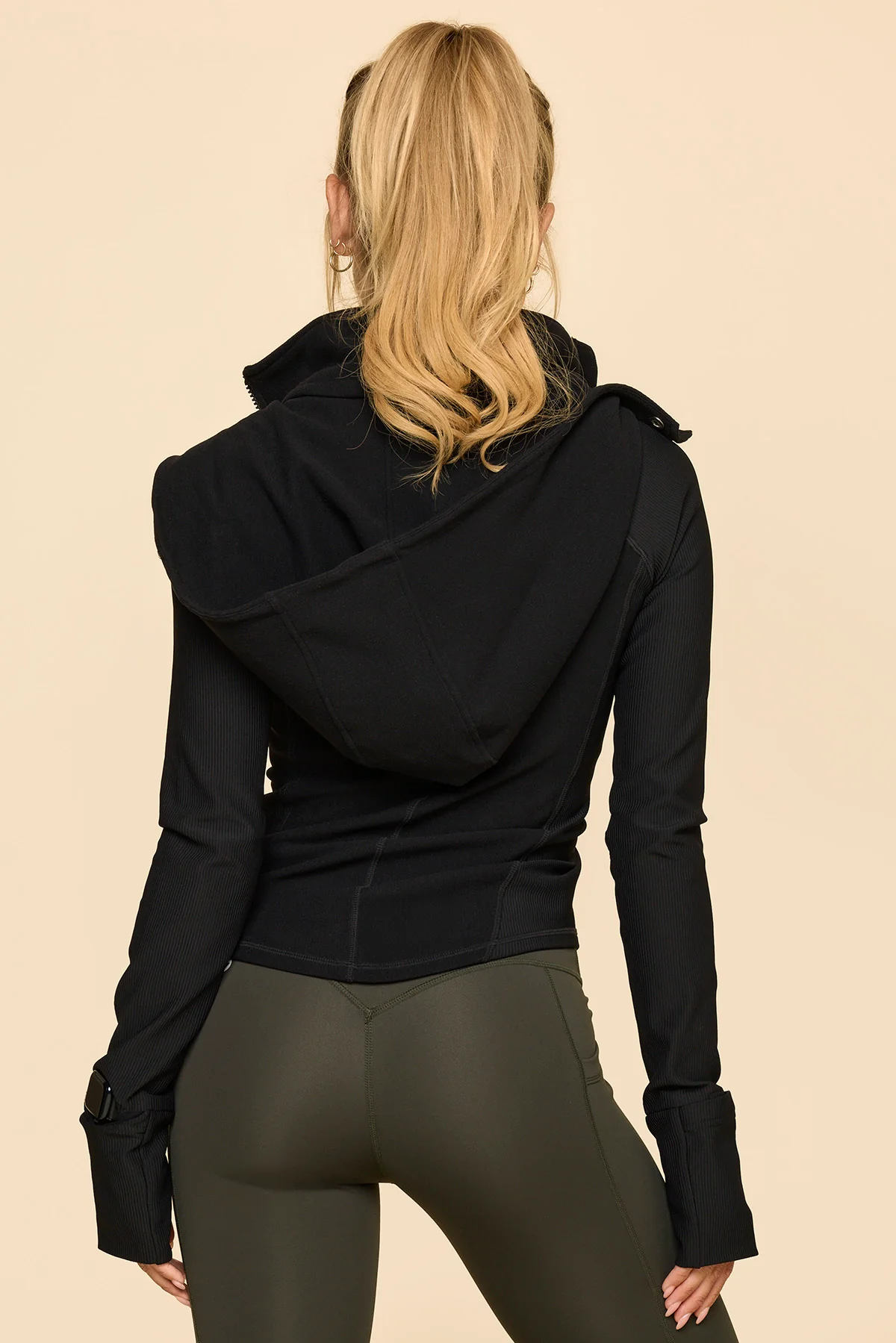 Corset Zip Jacket - Black - Image 4