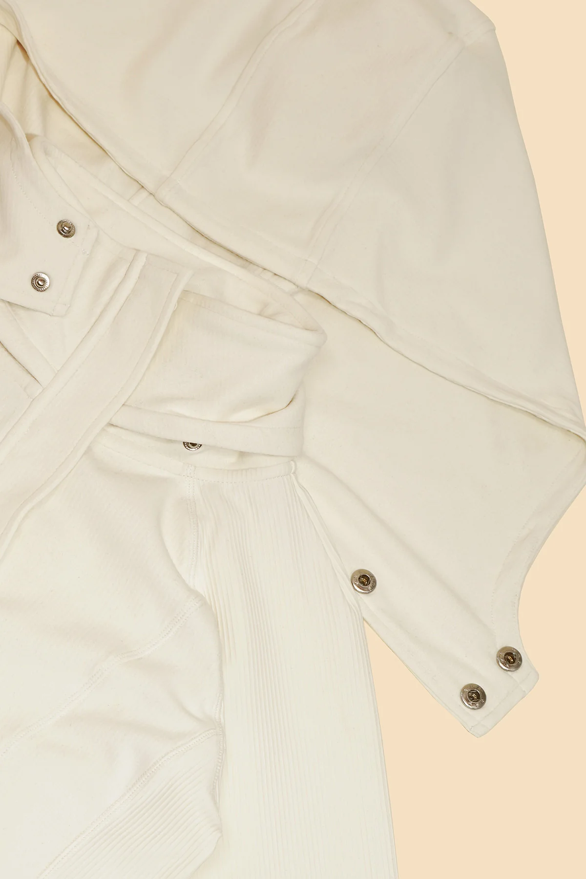 Corset Zip Jacket - Coconut Cream - Image 10