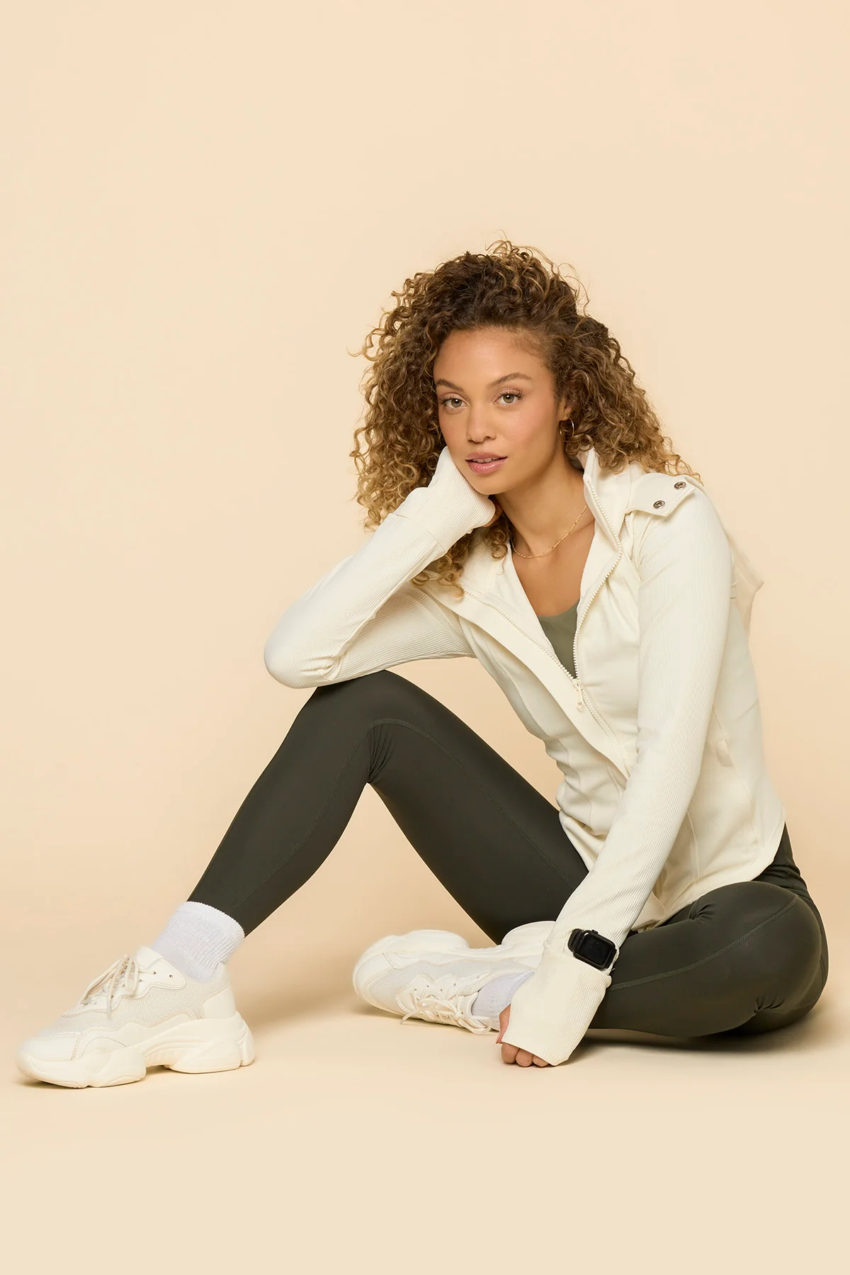 Corset Zip Jacket - Coconut Cream - Image 2