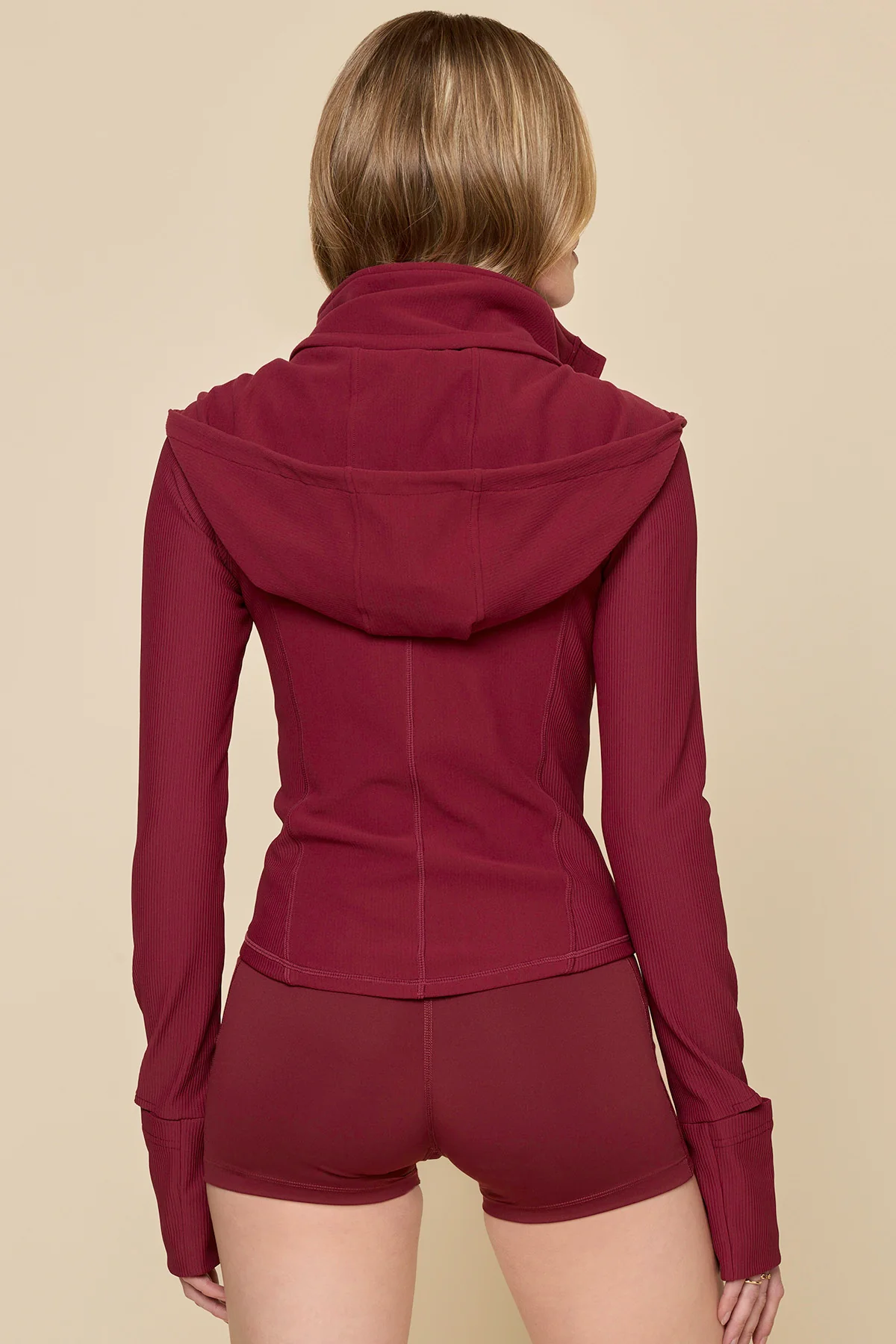 Corset Zip Jacket - Crimson - Image 6