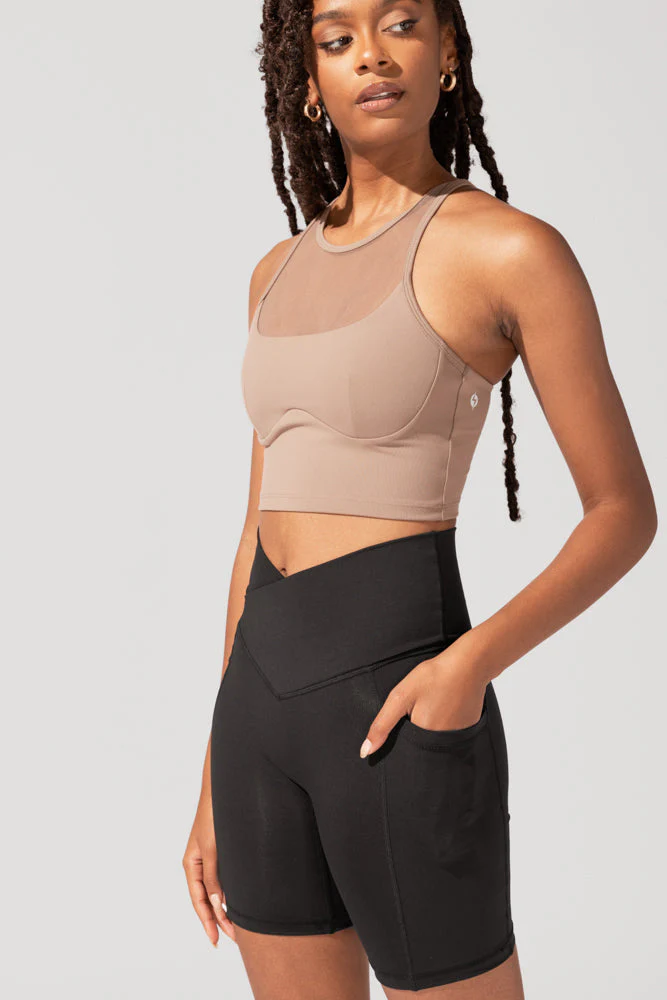 Crisscross Hourglass® Biker Short - Black - Image 4