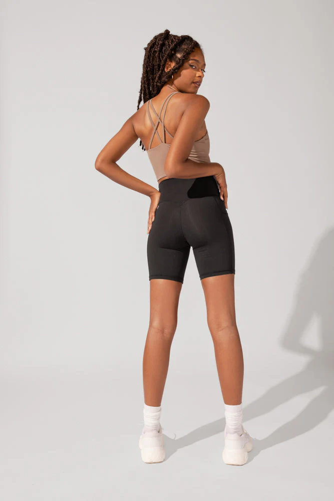 Crisscross Hourglass® Biker Short - Black - Image 5