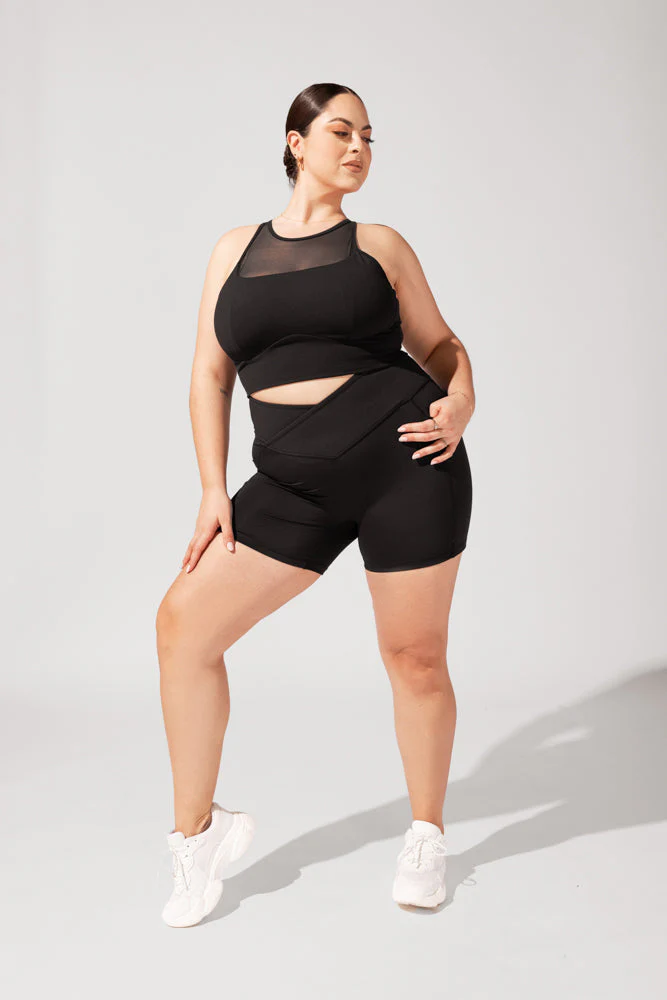 Crisscross Hourglass® Booty Short - Black - Image 3
