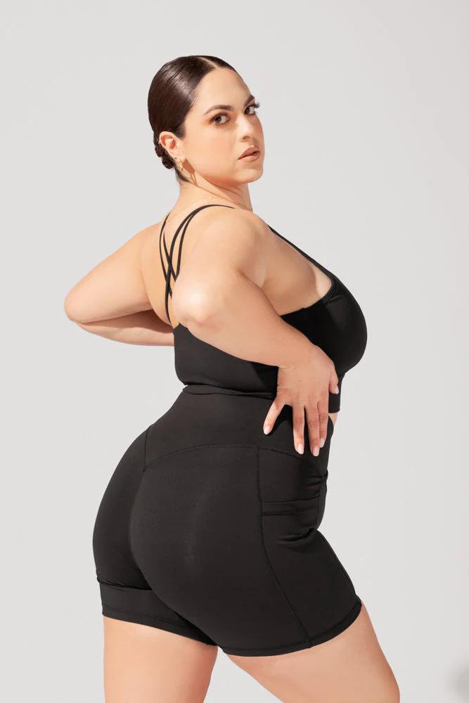 Crisscross Hourglass® Booty Short - Black - Image 6