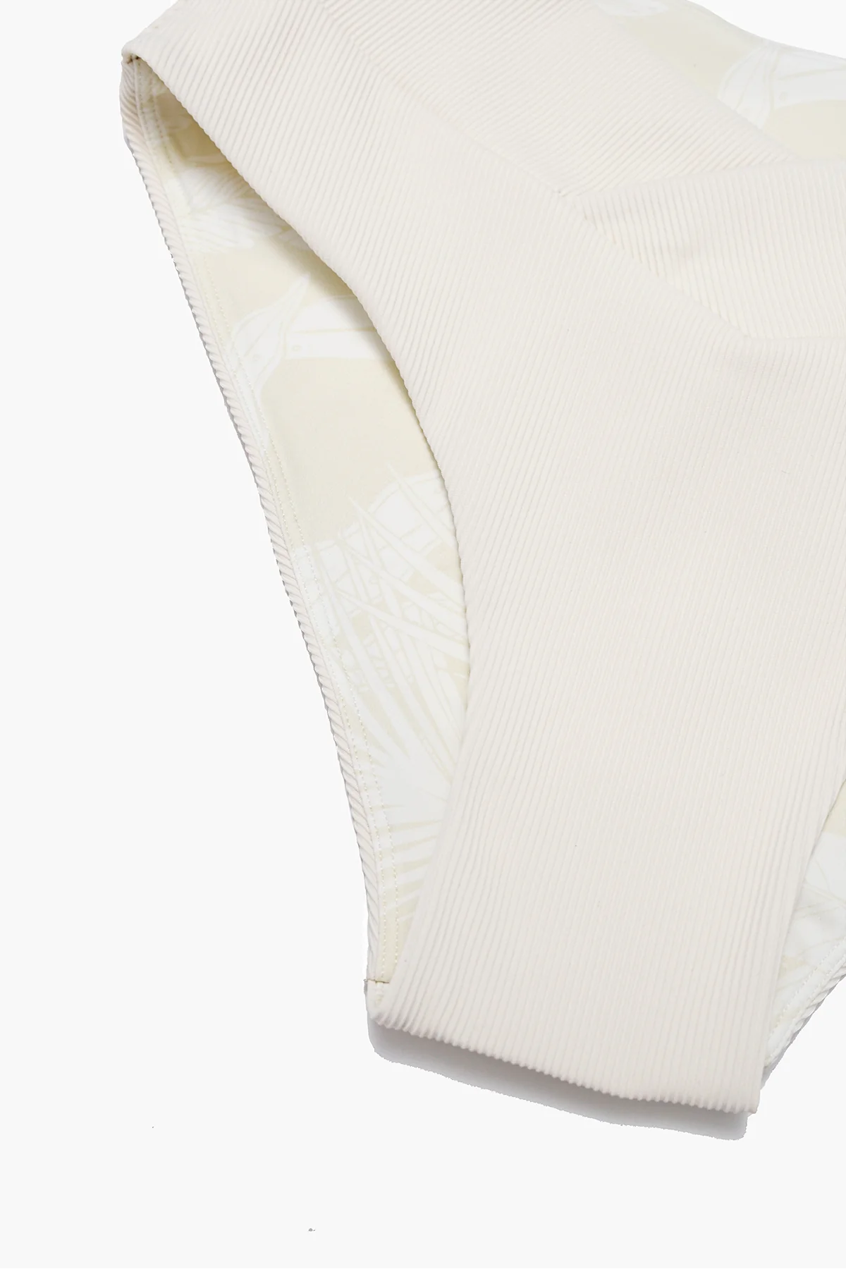 Crisscross Hourglass® Cheeky Bikini Bottom - Cream Rib - Image 8