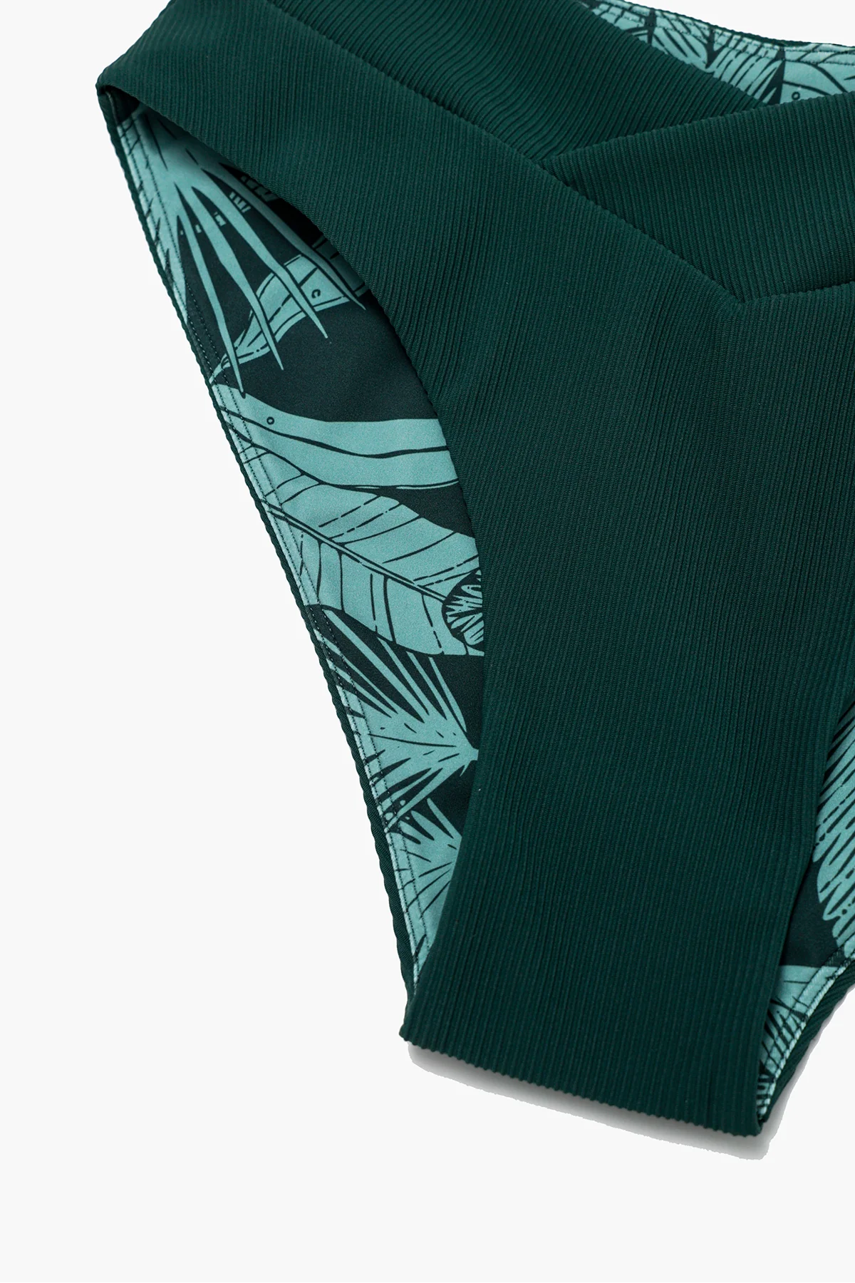 Crisscross Hourglass® Cheeky Bikini Bottom - Green Rib - Image 6