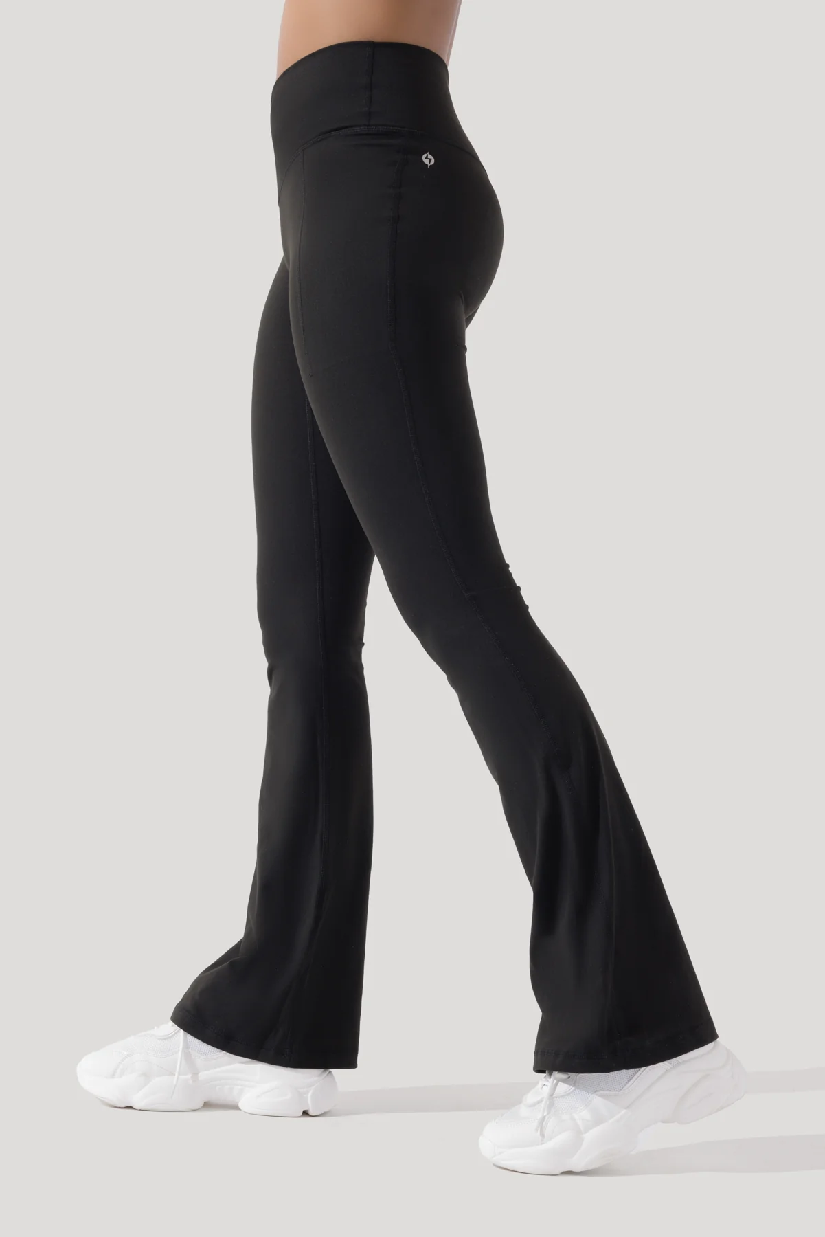 Crisscross Hourglass® Flared Legging with Pockets - Black - Image 8