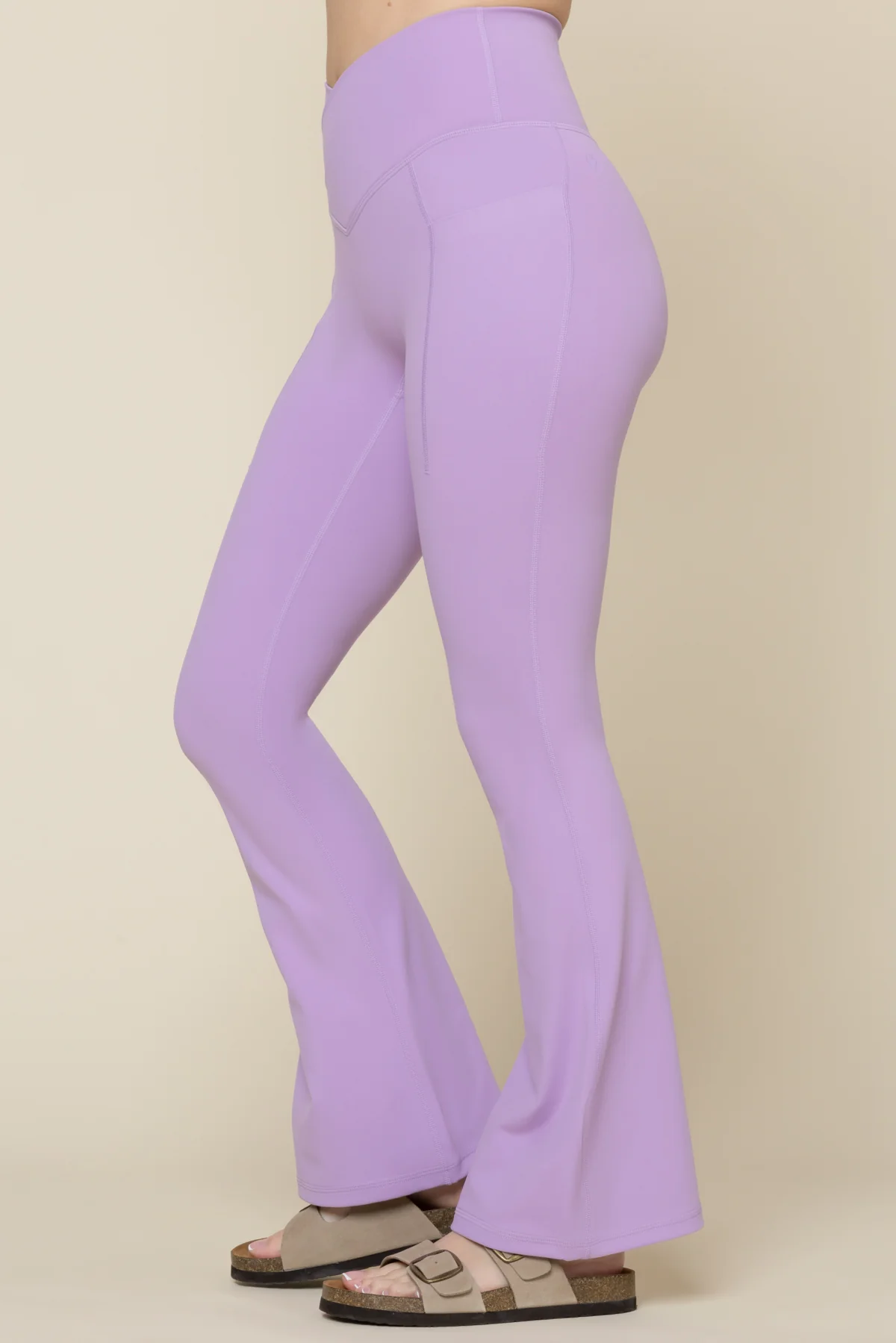 Crisscross Hourglass® Flared Legging with Pockets - Mystic Purple - Image 9