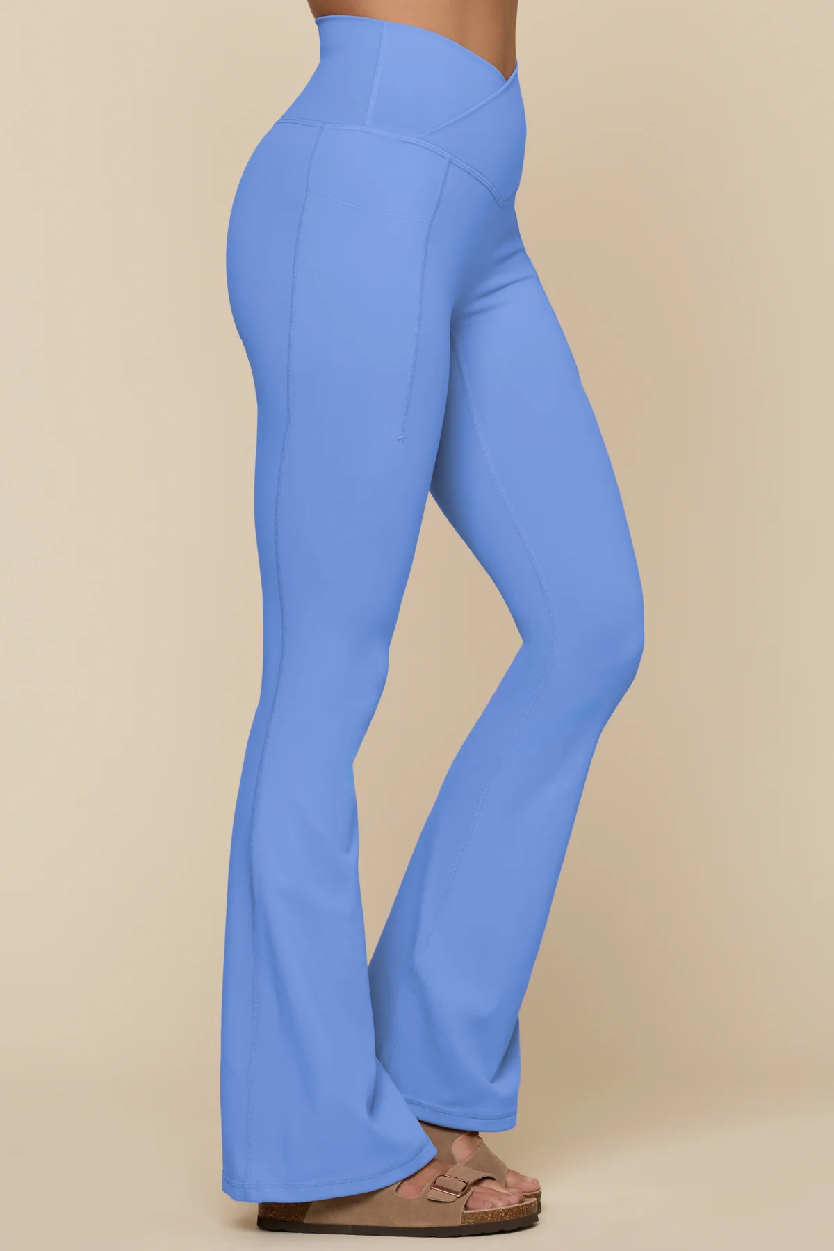 Crisscross Hourglass® Flared Legging with Pockets - Nordic Blue - Image 5