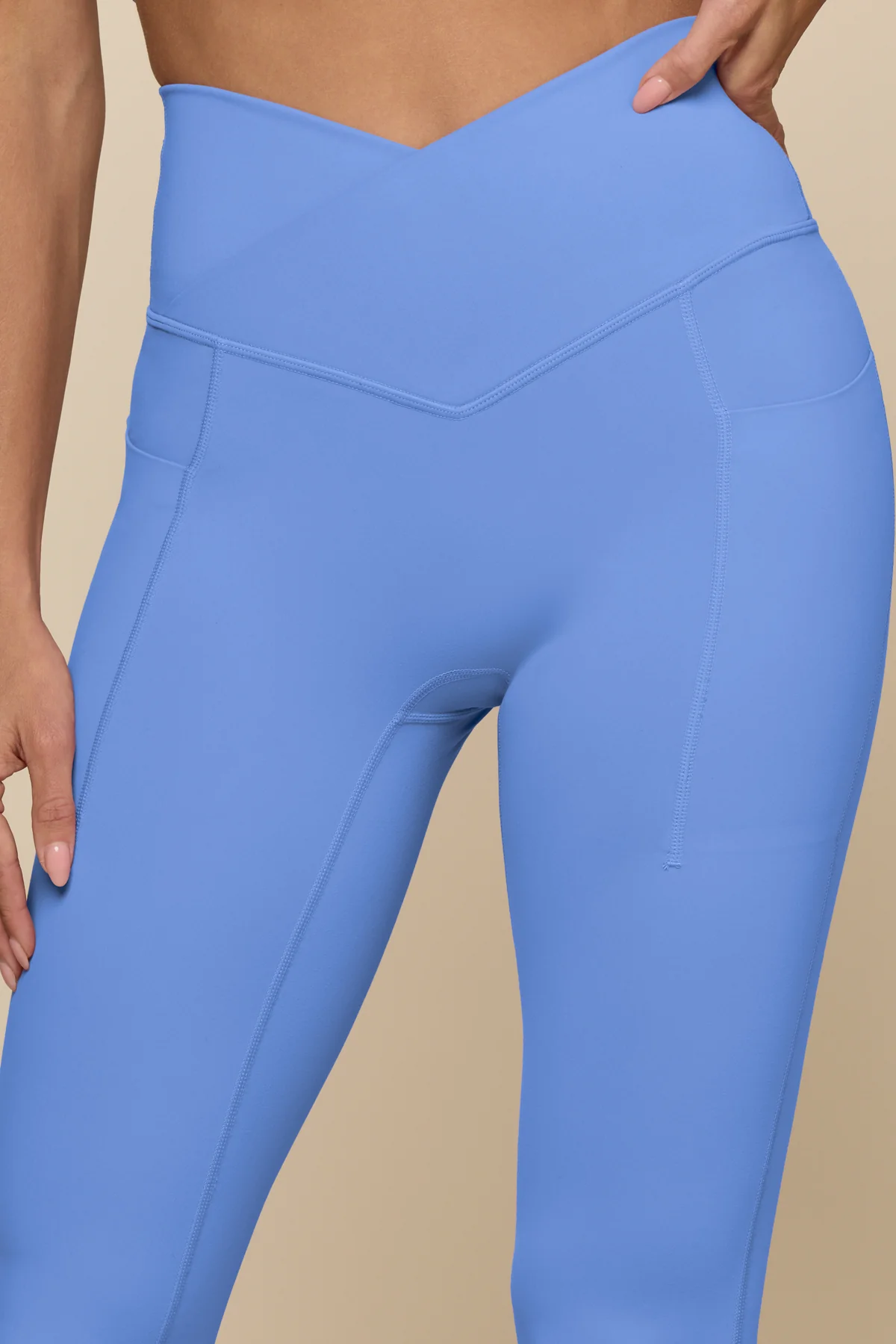 Crisscross Hourglass® Flared Legging with Pockets - Nordic Blue - Image 9