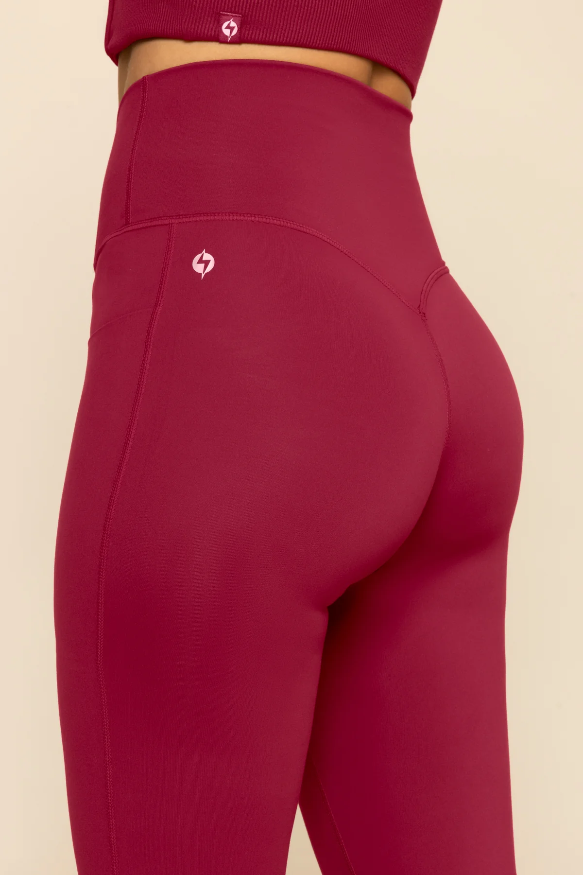 Crisscross Hourglass® Flared Legging with Pockets - Ruby - Image 4