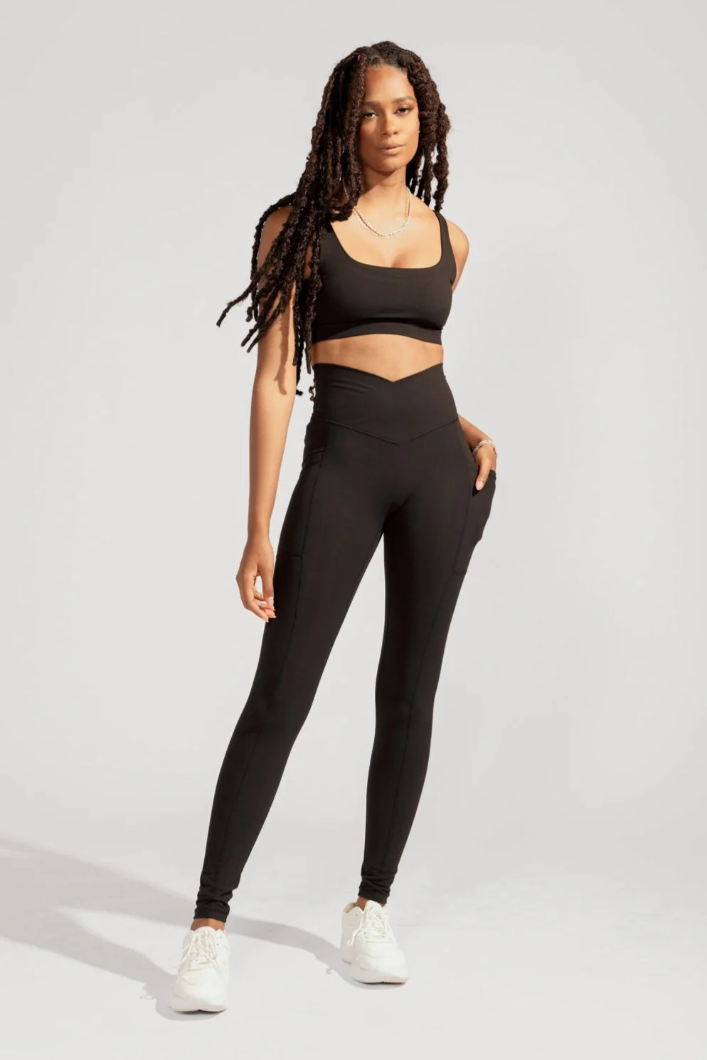 Crisscross Hourglass® Legging with Pockets - Black - Image 6