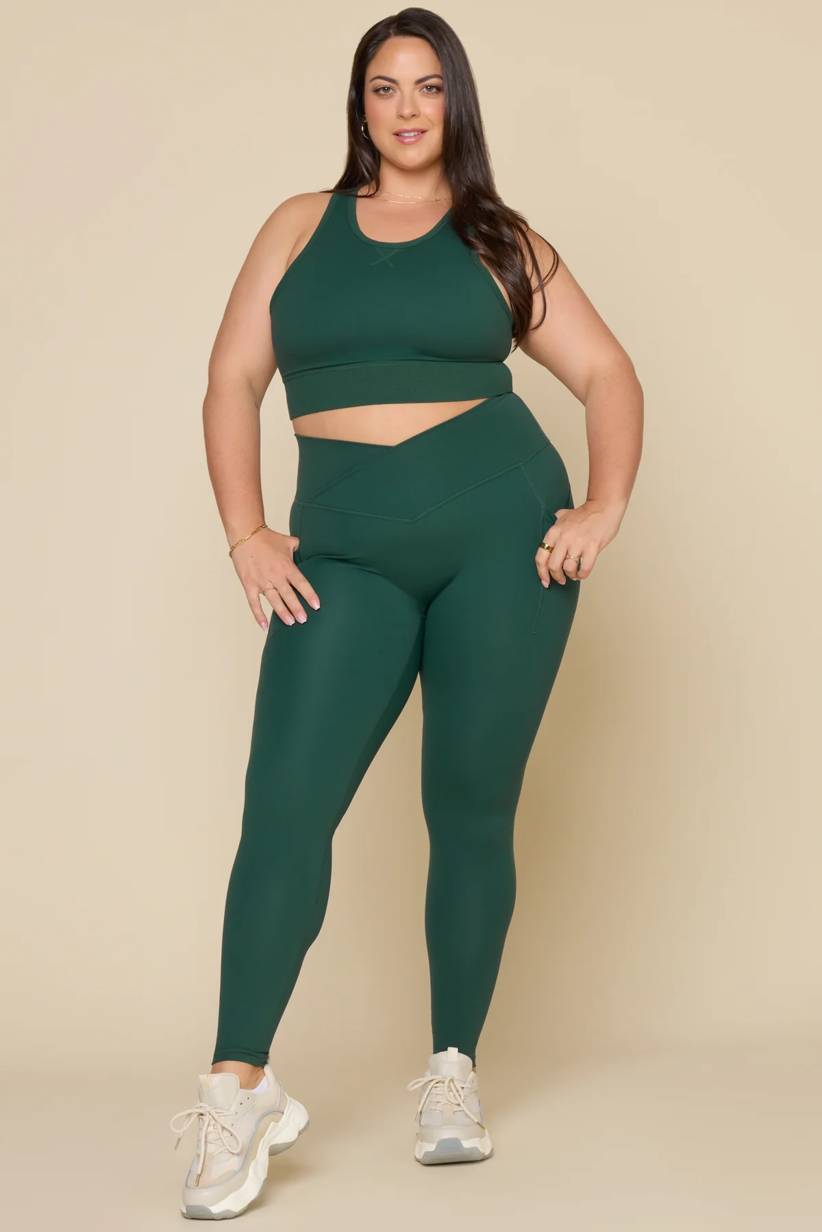 Crisscross Hourglass® Legging with Pockets - Pine - Image 8