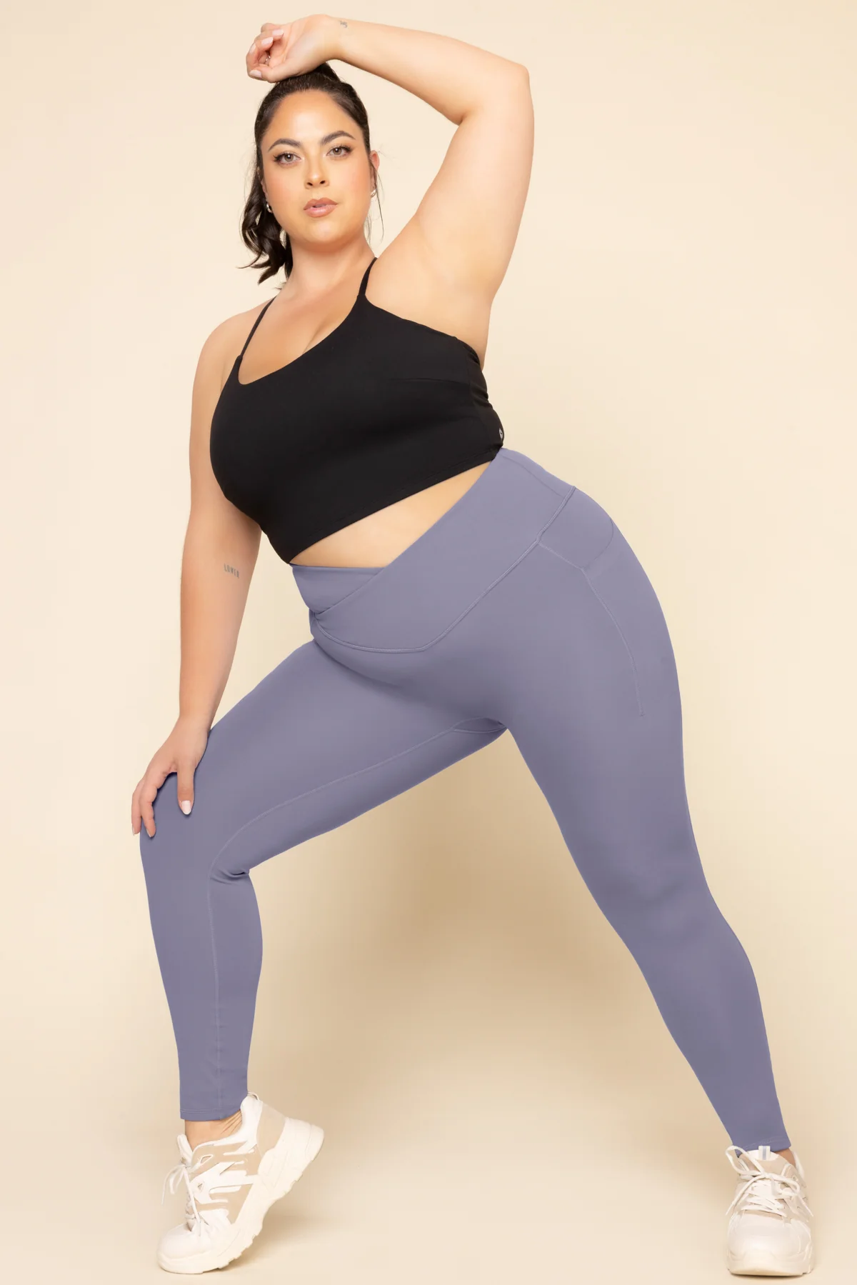 Crisscross Hourglass® Legging with Pockets - Blue Mist - Image 5