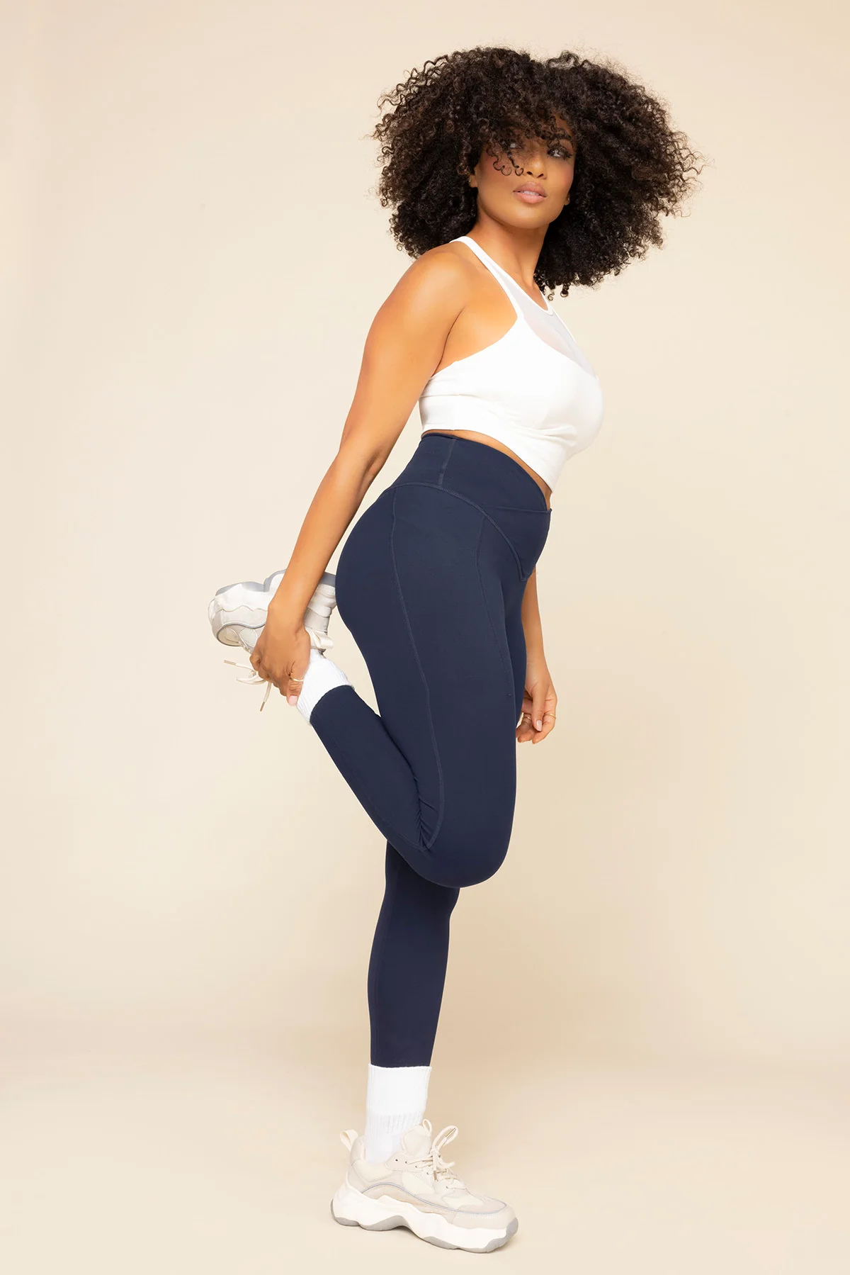 Crisscross Hourglass® Legging with Pockets - Cosmic Navy - Image 6
