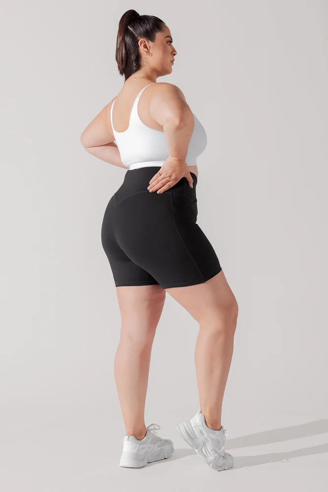 Crisscross Hourglass® Midi Short with Pockets - Black - Image 8