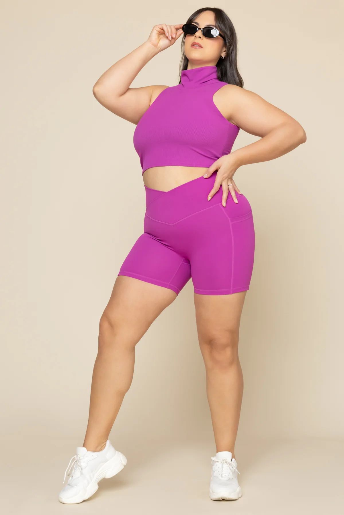 Crisscross Hourglass® Midi Short with Pockets - Royal Orchid - Image 5