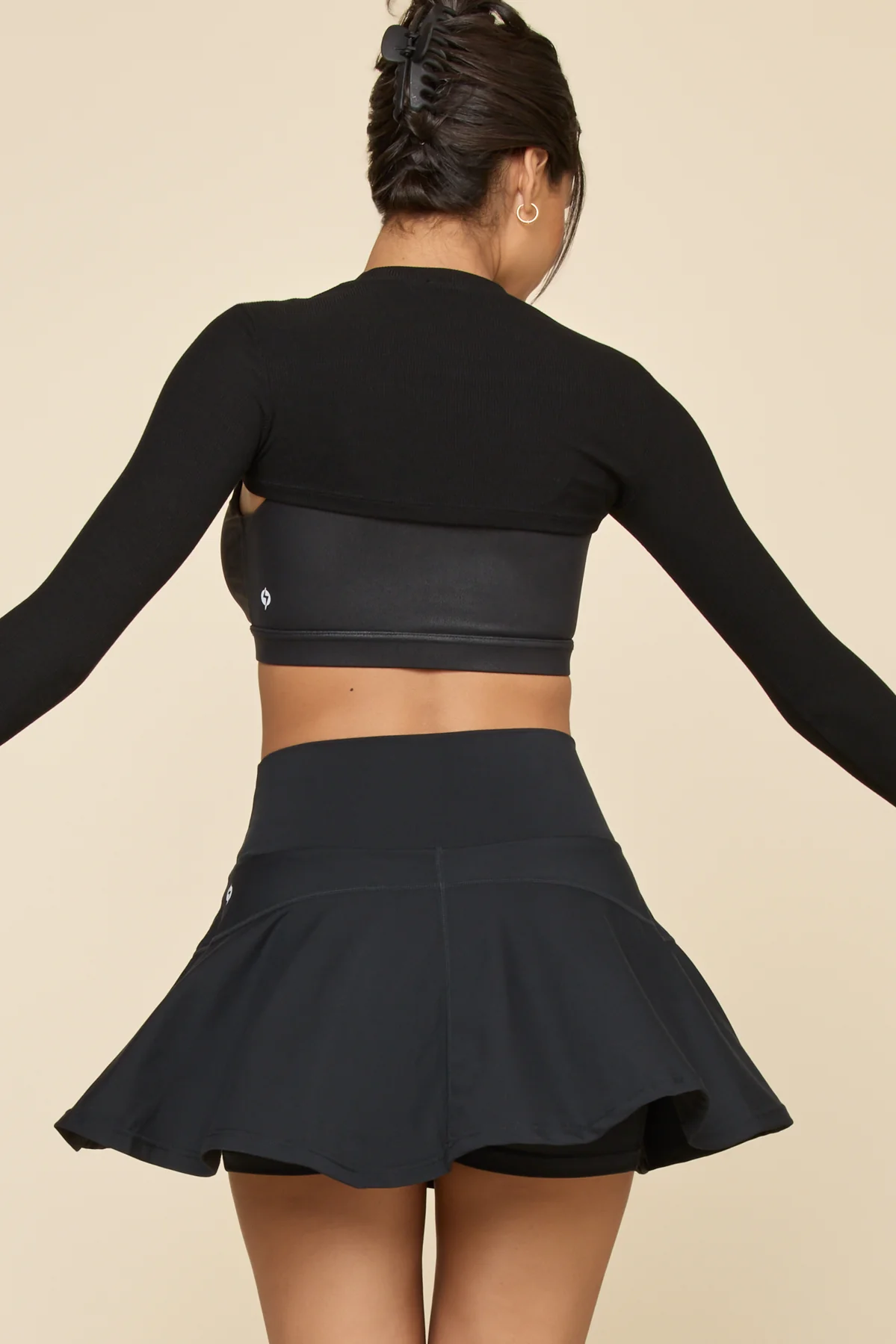 Crisscross Hourglass® Twirl Skort - Black - Image 2