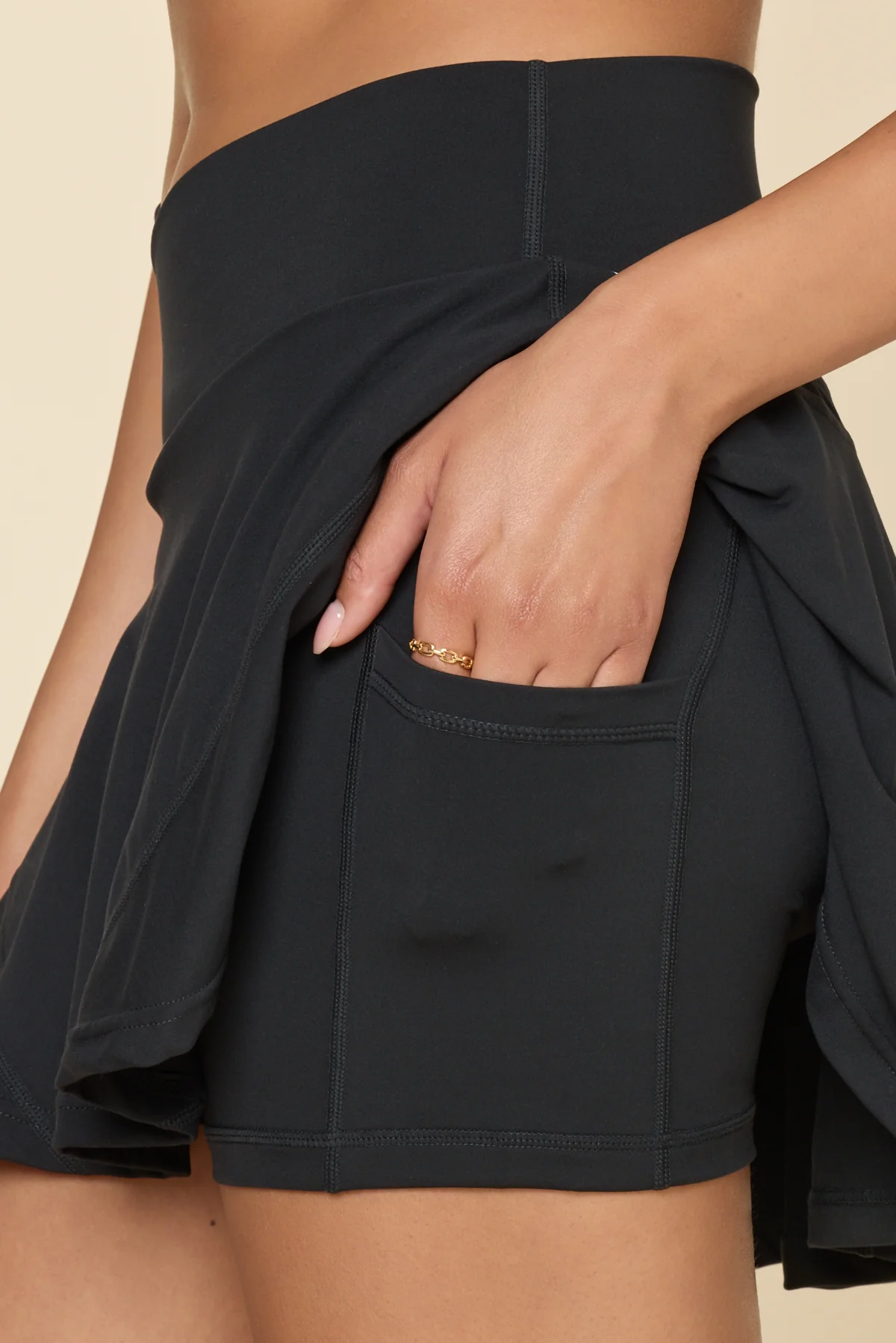 Crisscross Hourglass® Twirl Skort - Black - Image 5